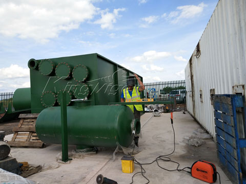 scrap tire pyrolysis plant