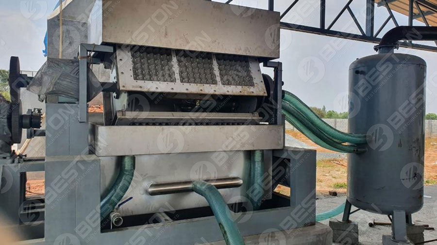Beson Egg Tray Machine Installed in India